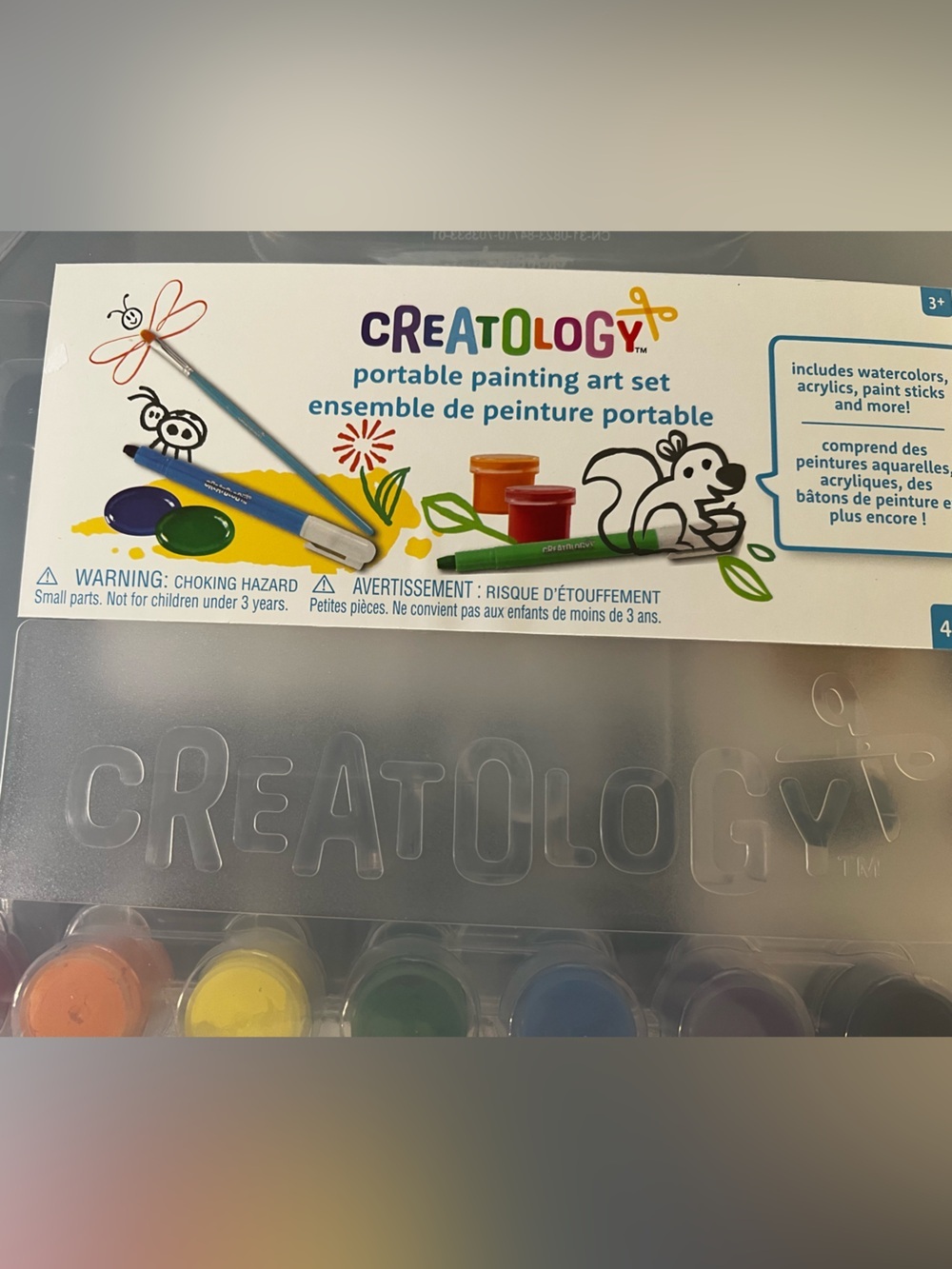 CREATOLOGY PORTABLE PAINTING ART SET. Includes all brand new except 4 Crayons - Picture 2 of 5